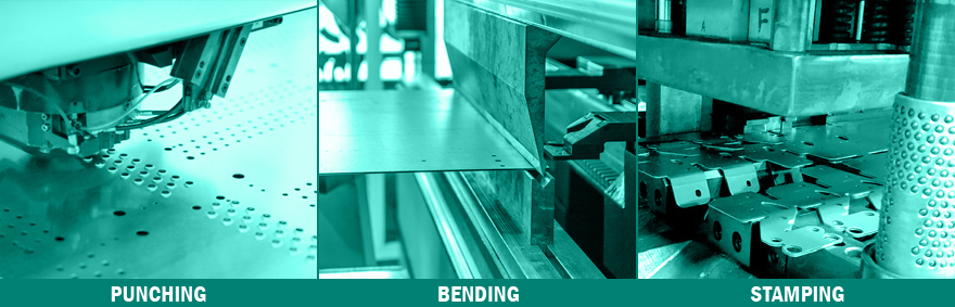 Punching, bending, stamping techniques