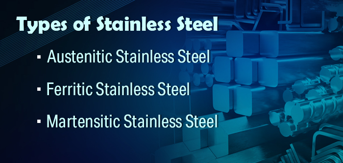 types of stainless steel hardware list